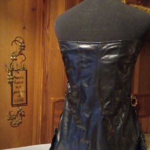 Womens leather vest designed by  Ivan Crundahl. Soft as butter calf leather!